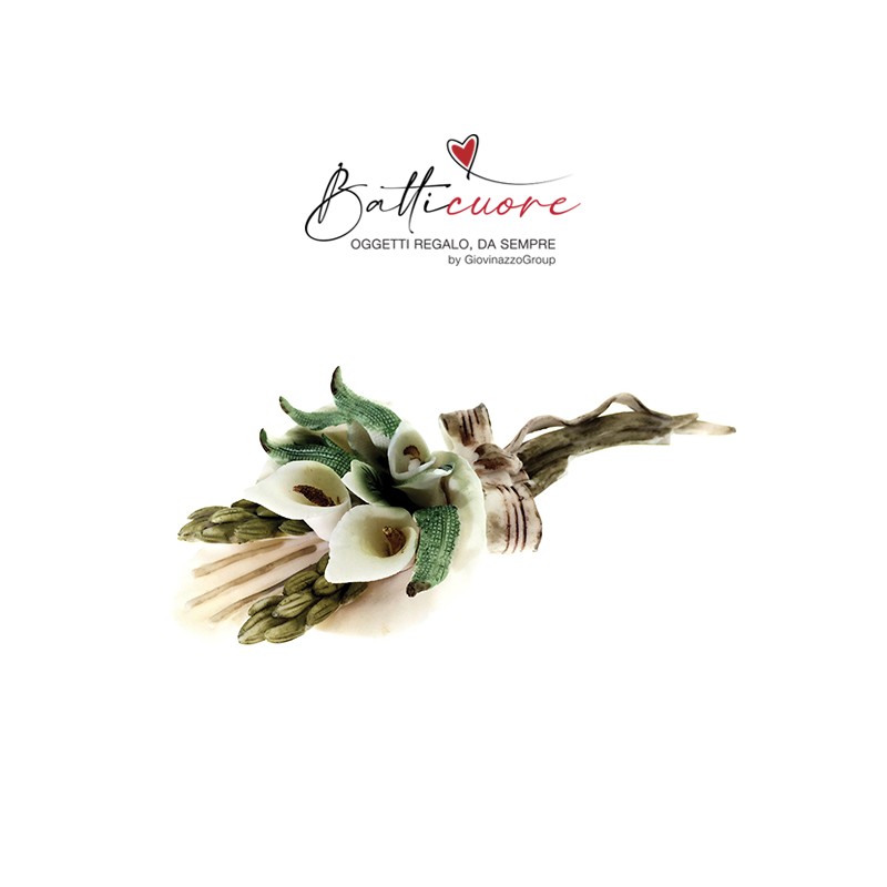 Bouquet in capodimonte con calla CM 17 CFN 6 - CTN 30